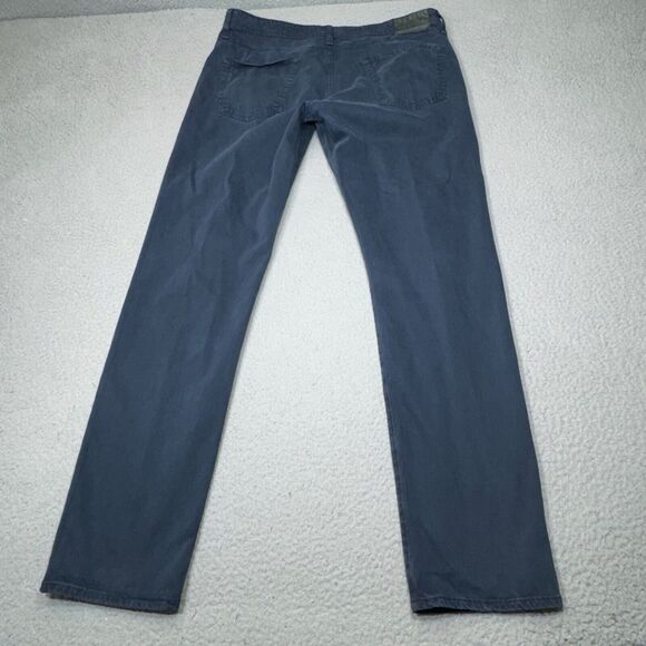 AG Adriano Goldschmied Pant Men 38x34 Blue Tellis Chino Modern Slim 5 Pocket - Picture 2 of 16